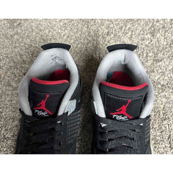 Nike Air Jordan 4 Retro Bred 2019 Size 7 Youth (Size 8.5 Women's) - Picture 8 of 8
